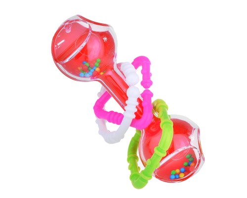 Погремушка "Гантелька" прозрачная