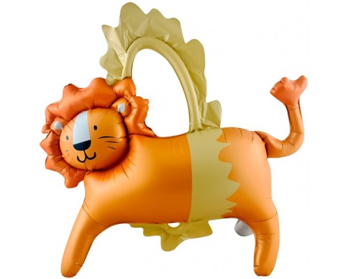 Шар 3D (39''/99 см) Фигура, Цирк, Смелый лев, 1 шт. в уп.