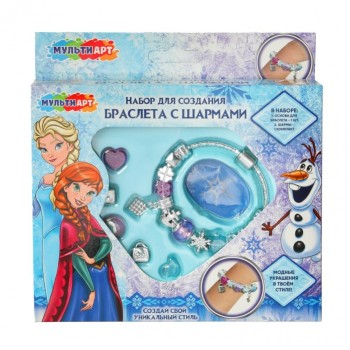 Набор для создания браслета с шармами "Снежная принцесса" 14*16