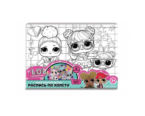 Холст для росписи 15*20см "ЛОЛ"