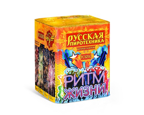 Батарея салютов "Ритм жизни" (0,8" х 16 залп.) * в кор. 24 шт.