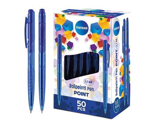 Ручка шариковая автоматическая POINT, чернила синие, 0,7 мм