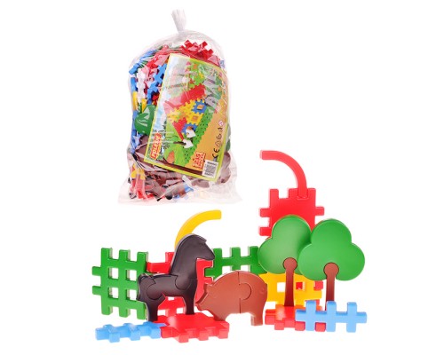 Конструктор "Фермер" (235 элем. в мешке)