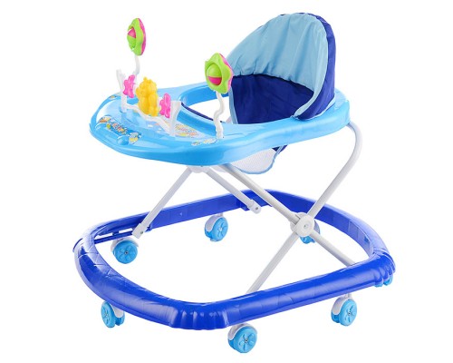 Ходунки "Бабочка с цветочками" (синий-голубой) в пакете