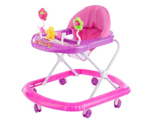 Ходунки "Бабочка с цветочками" (розовый) в пакете