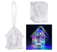 Электрогирлянда светящаяся "Домик" (6.5*5см) прозрачный