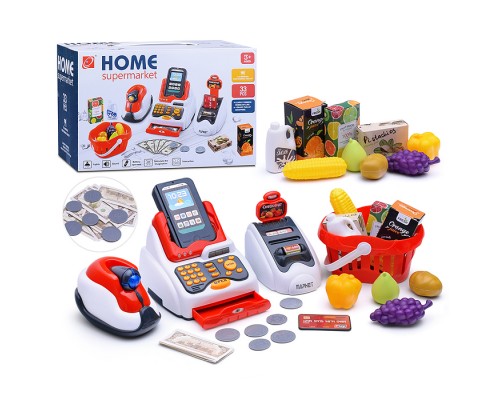 Игровой набор "Касса" (с набором продуктов) в коробке