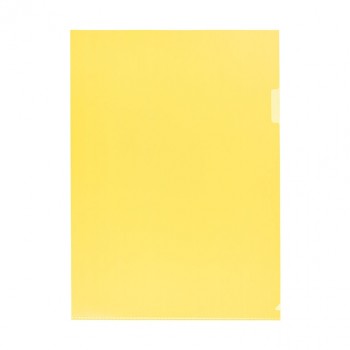 Папка-уголок A4 120 мкм. песок, желтый Classic