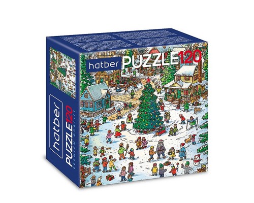 Пазлы 120 "Premium" "Новогодние забавы"