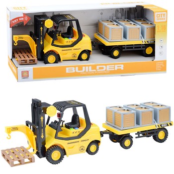 Машина "Погрузчик" на батарейках, в коробке Машина "Погрузчик" на батарейках, в коробке