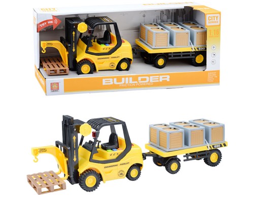 Машина "Погрузчик" на батарейках, в коробке Машина "Погрузчик" на батарейках, в коробке