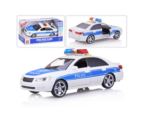 Машина "Полиция" инерционный механизм свет\звук  в коробке 1:16 Машина "Полиция" инерционный механизм свет\звук  в коробке 1:16