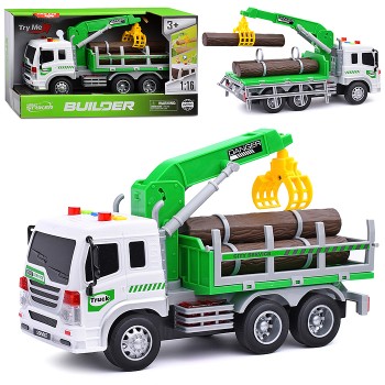 Машина "Лесовоз" инерционная, в коробке Машина "Лесовоз" инерционная, в коробке