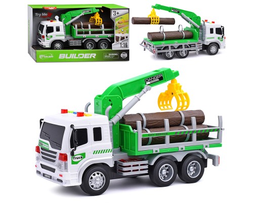 Машина "Лесовоз" инерционная, в коробке