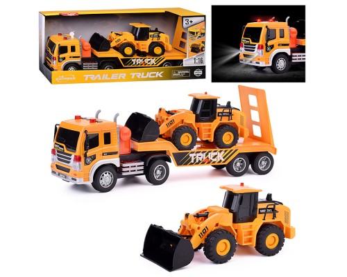 Машина "Эвакуатор" с грейдером ( свет, звук) в коробке Машина "Эвакуатор" с грейдером ( свет, звук) в коробке