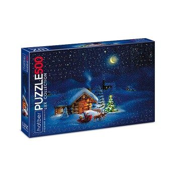 Пазлы 500 "Premium" круглые "Сказочная ночь" LUX мат.ламин. 3D фольга