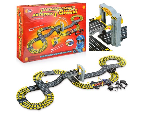 Автотрек "Параллельные гонки" в коробке