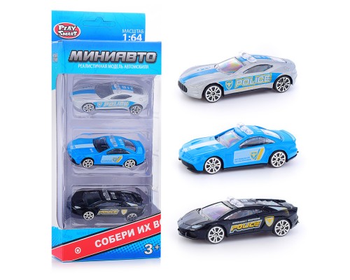 Набор машин "Полицейский драйв" в коробке