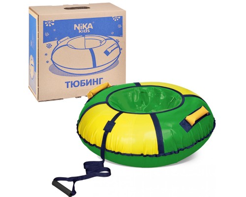 Игрушка. Тюбинг "Классик" 85см (зеленый-желтый)