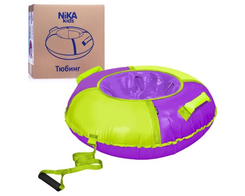 Игрушка. Тюбинг "Классик" 110см (фиолетовый-лимонный)