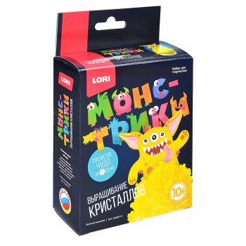 Выращивание кристаллов. Монстрики "Жёлтый монстрик" Выращивание кристаллов. Монстрики "Жёлтый монстрик"