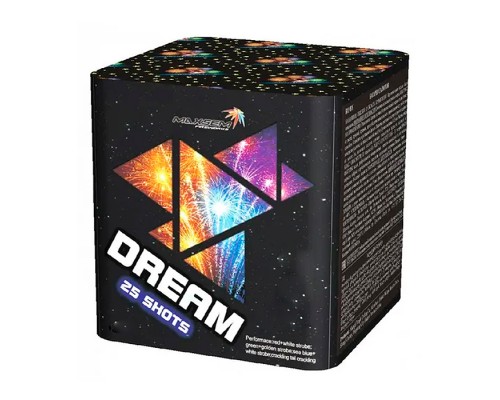 Батарея салютов "Dream" (0,8" х 25 залп.) * в кор. 12 шт. Срок до 01.02.30