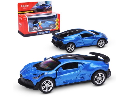 Модель металл свет-звук bugatti divo 14,9 см, (двери) инерция, спойлер