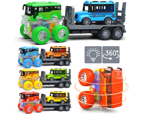 Машина "Трюкач" с прицепом, в пакете