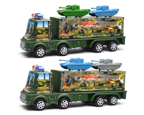 Автовоз "Военные танки" под колпаком