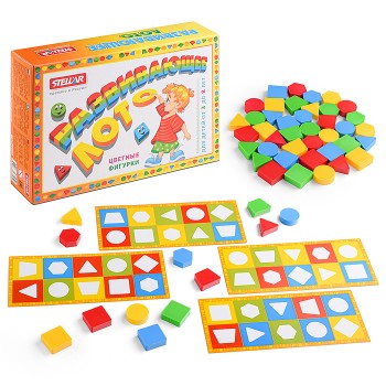 Лото развивающее (цветные фигурки) Лото развивающее (цветные фигурки)