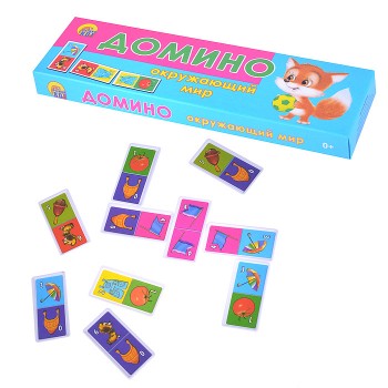 Домино пластиковое Окружающий мир Домино пластиковое Окружающий мир