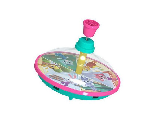 Юла прозрачная большая "Цветняшки"