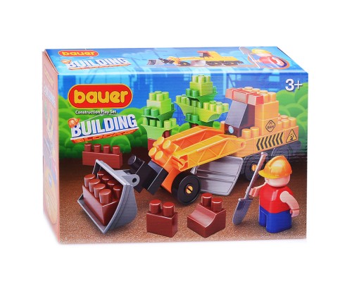 Конструктор 658 "Стройка" набор с грейдером