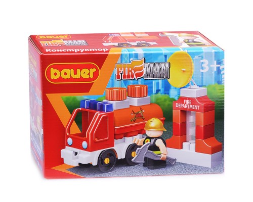 Конструктор 738 "Fireman" набор пожарная машина с цистерной