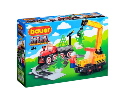 Конструктор 924 "Железная дорога" строительство ЖД с Блокменом