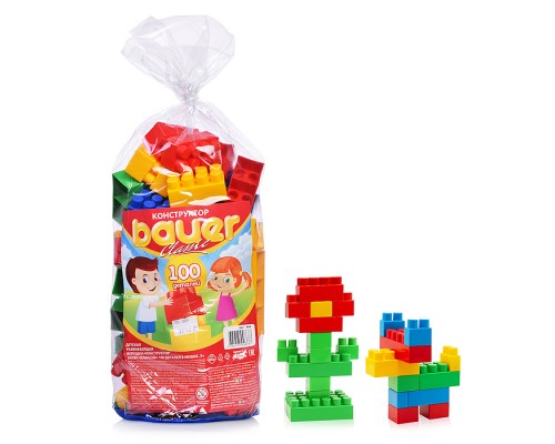 Конструктор 868 "Классик" 100 деталей в мешке 3+
