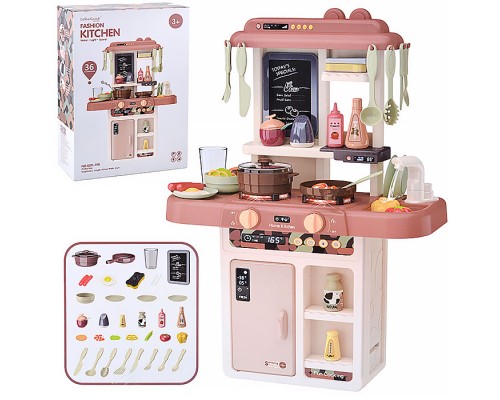 Игровой набор кухня "Готовим с мамой" (36 предметов) (со светом) в коробке