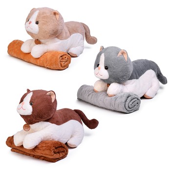 Мягкая игрушка "Кошка" с пледом