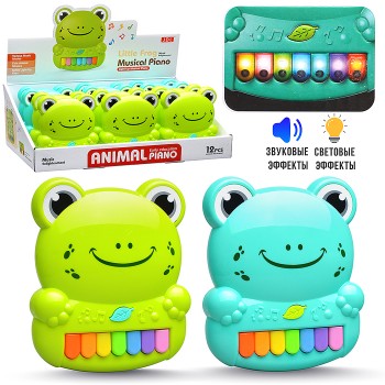 Пианино 8890-1B "Музыкальный лягушонок" в коробке