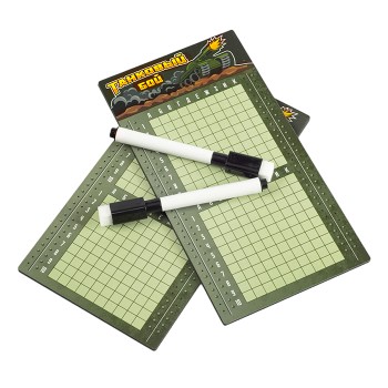 Игра настольная "Танковый бой" в пакете с маркерами