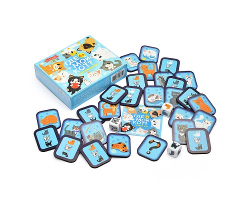 Игра настольная деревянная "Где мой кот?" Far farland Wood