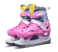 Коньки (размер M35-38) розовые, в сумке