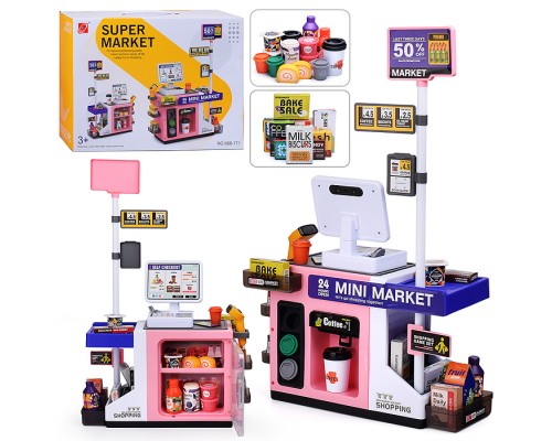 Игровой набор супермаркет "Дорожный магазин" (46 предметов) в коробке