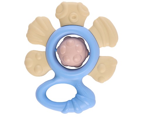 Погремушка "Цветочек" в блистере (небесно-голубой). Серия "Эстетика" Погремушка "Цветочек" в блистере (небесно-голубой). Серия "Эстетика"