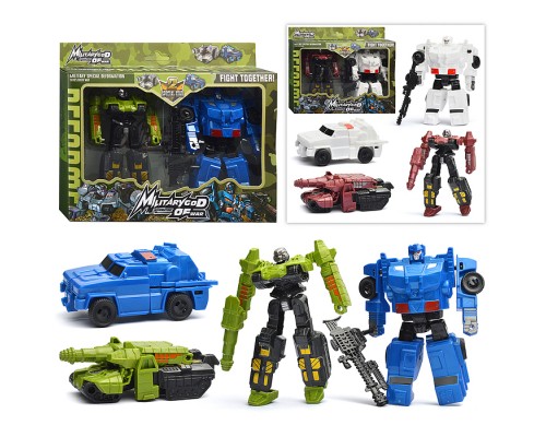 Робот с пушкой, трансформирующийся, в коробке