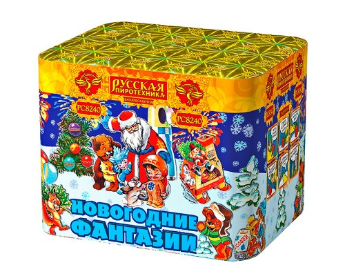 Батарея салютов "Новогодние фантазии" (1,1" х 36 залп.) * в кор. 6 шт. Срок до 01.04.27