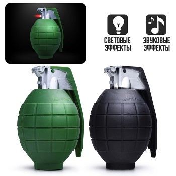 Граната игрушечная (свет, звук) в коробке