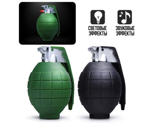 Граната игрушечная (свет, звук) в коробке