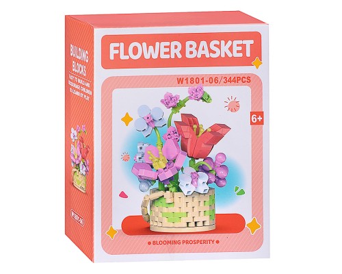 Конструктор "Цветная композиция" (344 дет.) в коробке