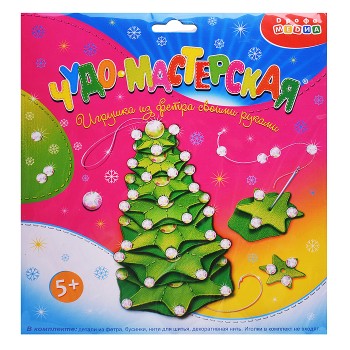 Игрушка из фетра своими руками. Ёлочка